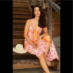 NWT Anthropologie Abstract MIDI Cover-Up dress XS or Large